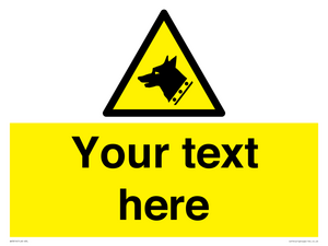 Custom Warning: Guard dog